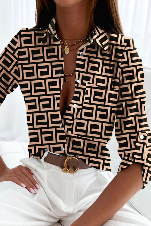 WEF Tan Blouse