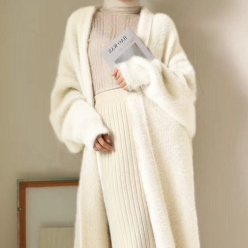 Ammy Faux Mink Long Cardigan
