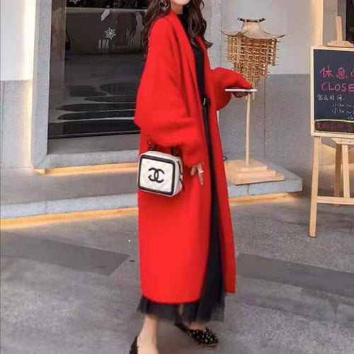 Ammy Faux Mink Long Cardigan